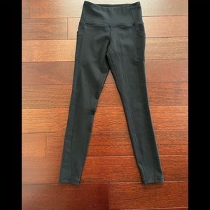 Zella - Black Rib Nit Leggings